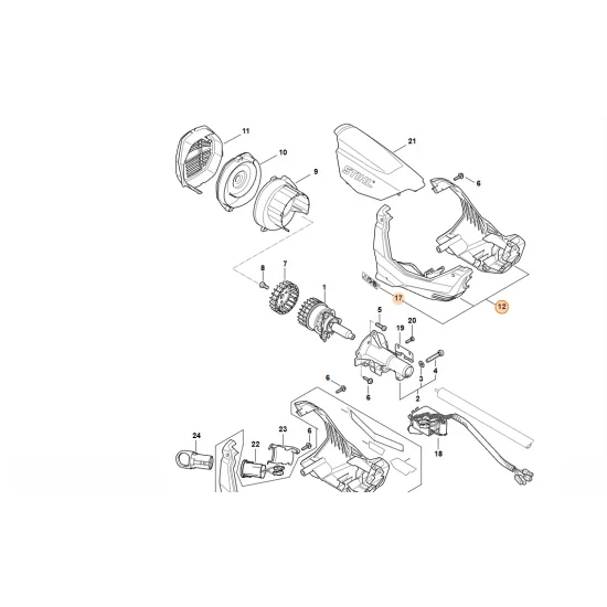 STIHL  Obudowa silnika 4867 600 0801